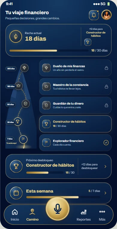 Pantalla de camino de DIVIC
