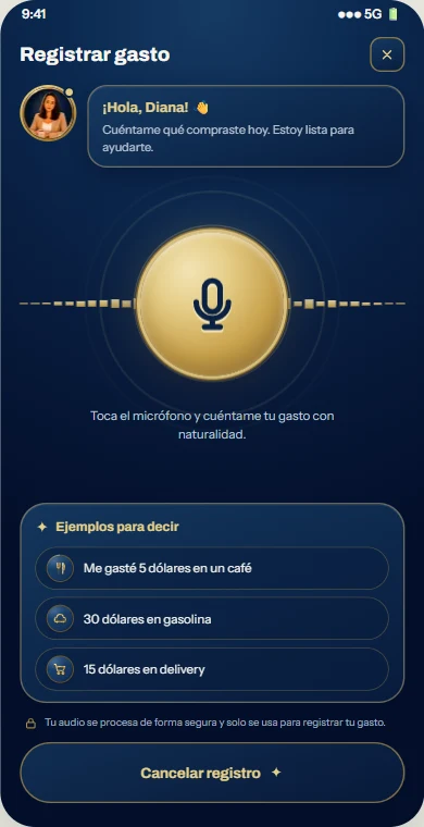 Pantalla de registrar de DIVIC